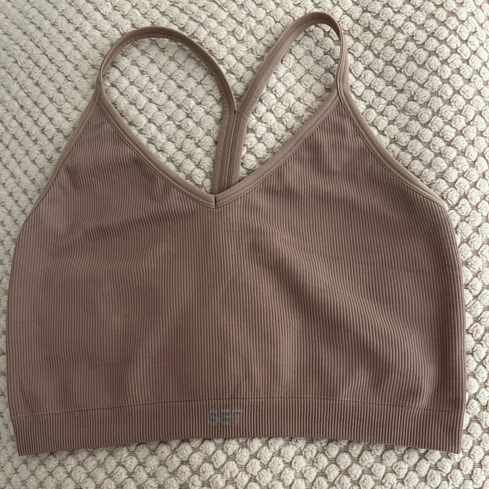 SET ACTIVE Sculptflex Ribbed V Bra